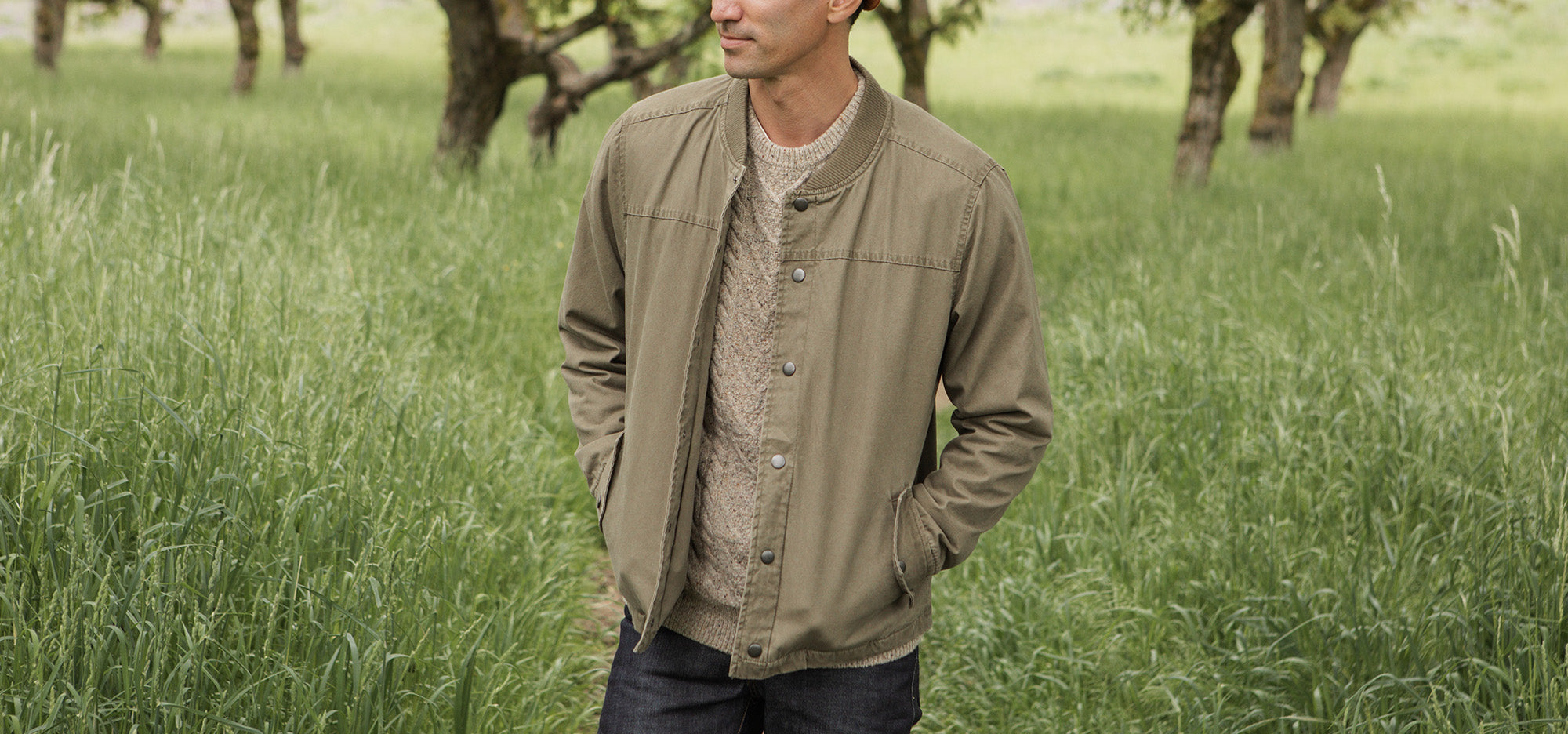Men's waxed canvas outerwear