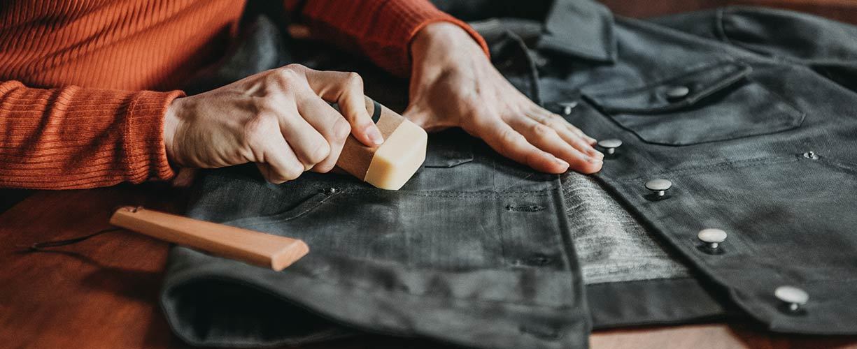 Bridge & Burn waxed canvas care